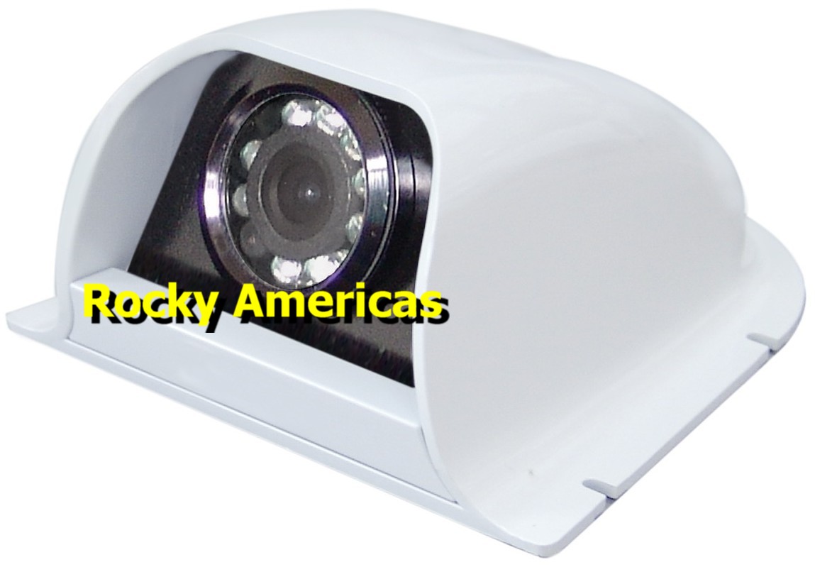White Color CCD Side Mount Color Night Vision Infrared Wide View Angle Vehicle Side View Backup Camera