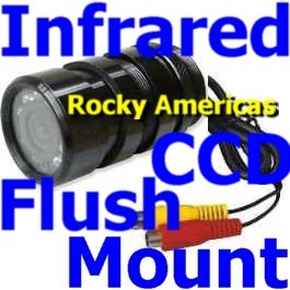 CCD Flush Mount Rear View Camera - Infrared Model